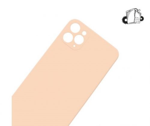 IPhone 11 Pro Battery Cover Glass With Adhesive (Gold) (Large Camera Hole)
