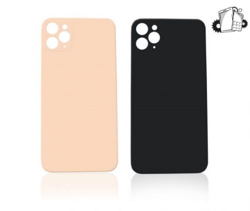 IPhone 11 Pro Max Battery Cover Glass With Adhesive (Gold) (Large Camera Hole)