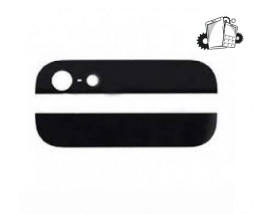 I5/5C/5S Back Cover Top & Bottom Black Glass Replacement