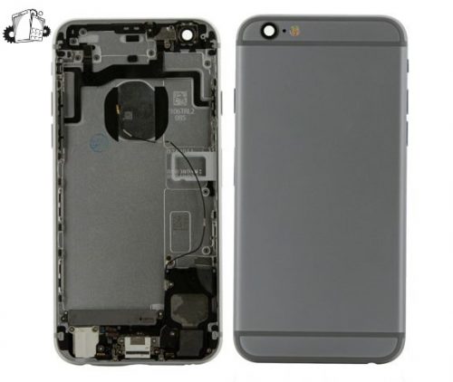 IPhone 6S Silver Rear Back Housing Midframe Assembly W/ Pre-Installed Small Parts