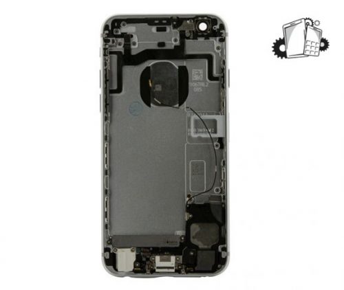 IPhone 6S Silver Rear Back Housing Midframe Assembly W/ Pre-Installed Small Parts