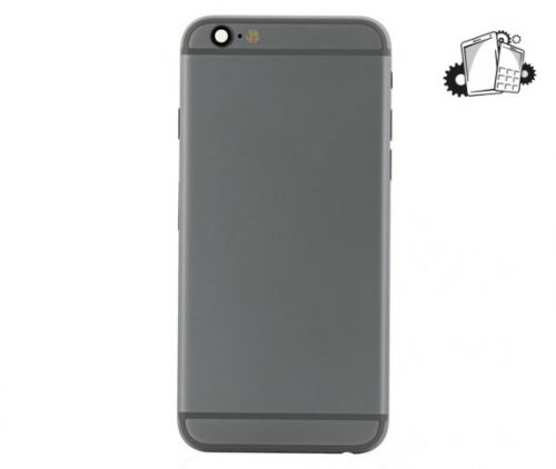 IPhone 6S Silver Rear Back Housing Midframe Assembly W/ Pre-Installed Small Parts
