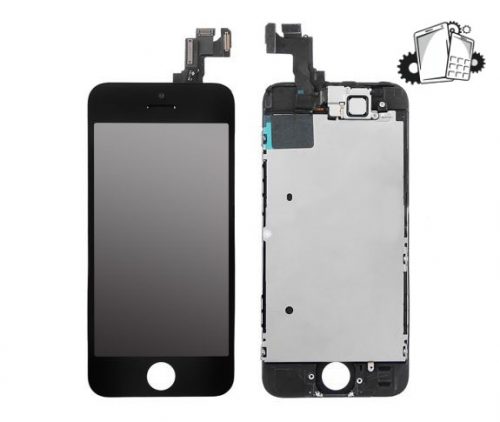 IPhone 5S LCD And Digitizer Glass Screen Replacement With Small Parts (Black) (Premium)
