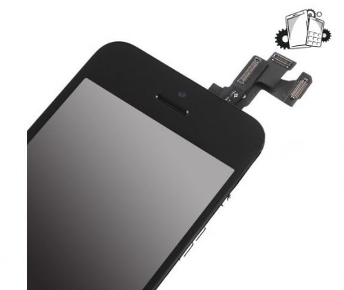 IPhone 5S LCD And Digitizer Glass Screen Replacement With Small Parts (Black) (Premium)