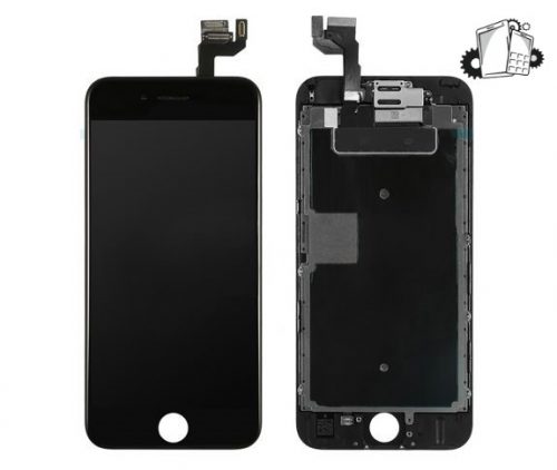 IPhone 6S LCD And Digitizer Glass Screen Replacement With Small Parts (Black) (PREMIUM)