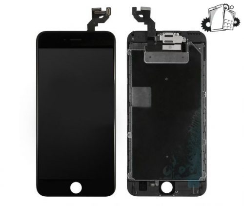 IPhone 6S Plus LCD And Digitizer Glass Screen Replacement With Small Parts (Black) (Premium)