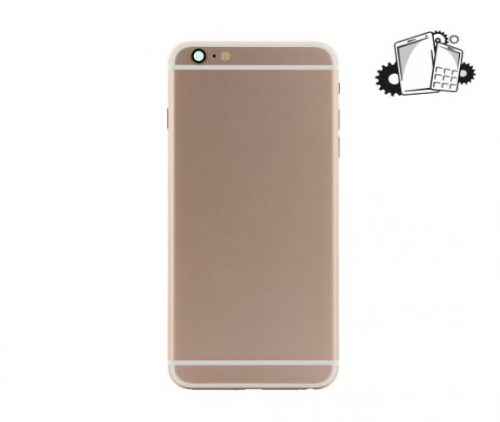 IPhone 6S Plus Rose Gold Rear Back Housing Midframe Assembly W/ Pre-Installed Small Parts