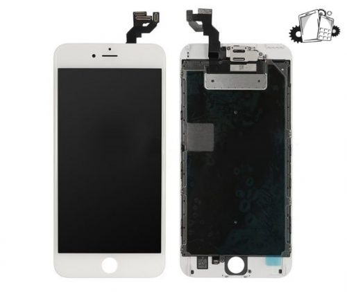 IPhone 6S Plus LCD And Digitizer Glass Screen Replacement With Small Parts (White) (Premium