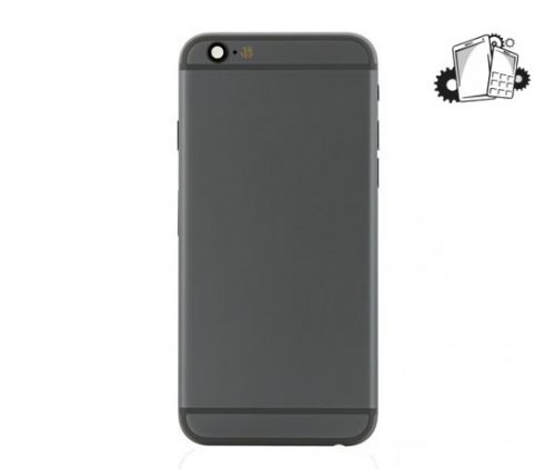 IPhone 6 Silver Rear Back Housing Midframe Assembly W/ Pre-Installed Small Parts