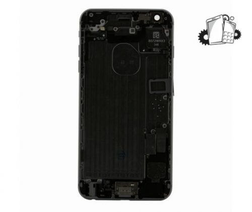 IPhone 6 Plus Space Grey Rear Back Housing Midframe Assembly W/ Pre-Installed Small Parts