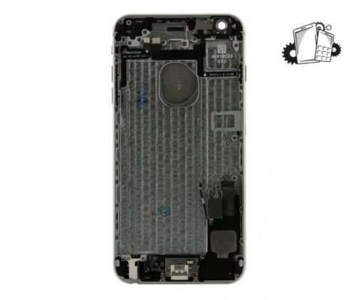 IPhone 6 Plus Silver Rear Back Housing Midframe Assembly W/ Pre-Installed Small Parts