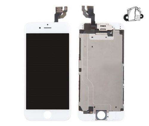 IPhone 6 LCD And Digitizer Glass Screen Replacement With Small Parts (White) (Premium)