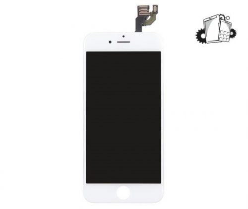 IPhone 6 LCD And Digitizer Glass Screen Replacement With Small Parts (White) (Premium)