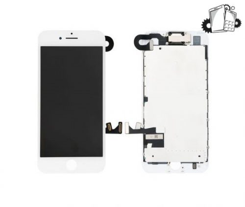 IPhone 7 LCD And Digitizer Glass Screen Replacement With Small Parts (White) (Premium)