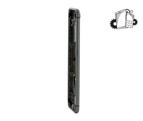 IPhone 8 Plus Silver Rear Back Housing Midframe Assembly W/ Pre-Installed Small Parts