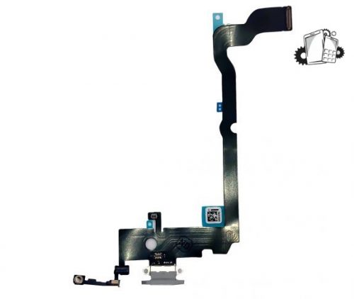 IPhone XS Max Charger Dock Connector Flex Cable – Silver