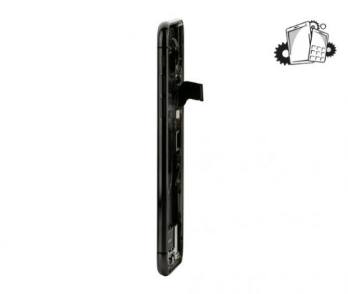 IPhone X Black Rear Back Housing Midframe Assembly W/ Pre-Installed Small Parts