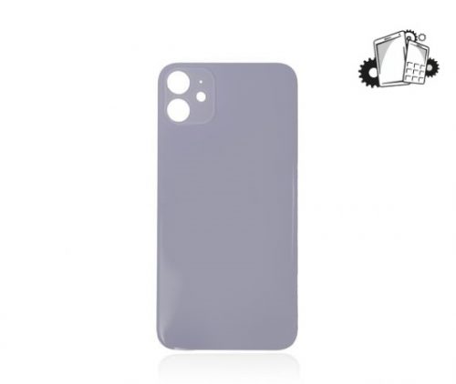 IPhone 11 Purple Battery Cover Glass With Adhesive (Large Camera Hole)