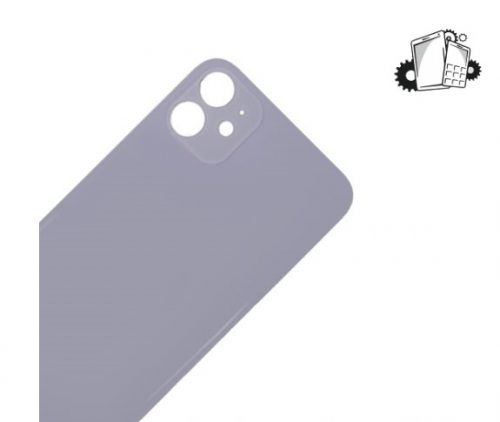 IPhone 11 Purple Battery Cover Glass With Adhesive (Large Camera Hole)