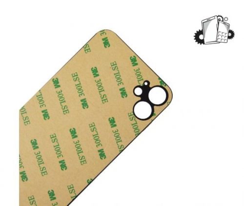 IPhone 11 Black Battery Cover Glass With Adhesive (Large Camera Hole)