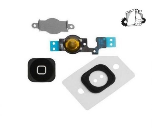 IPhone 5C Black Home Button Assembly 4 Pcs Set