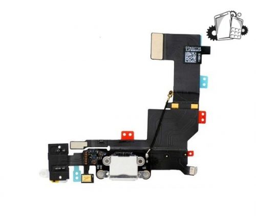 IPhone 5S Dock, Headphone Jack & Microphone Flex Cable – White