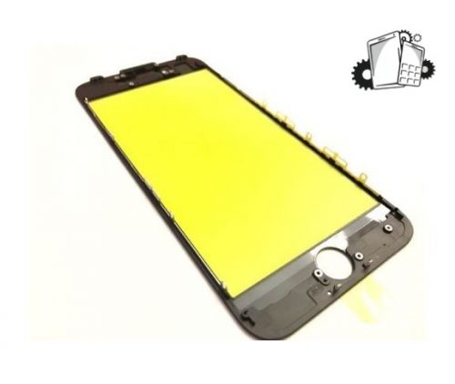 Front Glass ONLY W/Frame For IPhone 7 – Black
