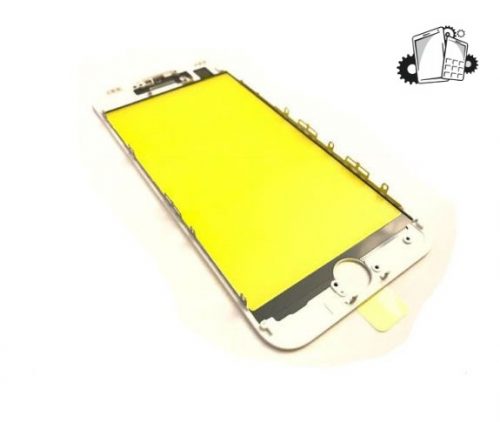 Front Glass ONLY W/Frame For IPhone 7 – White