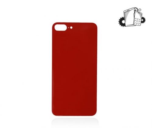 IPhone 8 Plus Battery Cover Glass With Adhesive – Red