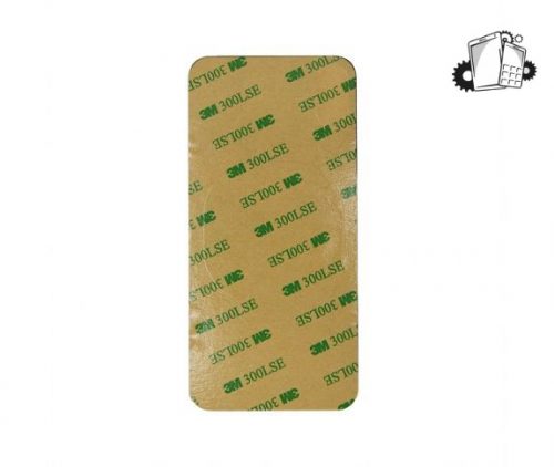 IPhone XS Silver Battery Cover Glass With Adhesive (Large Camera Hole)