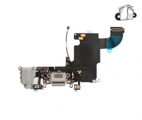 IPhone 6S Charging Port & Headphone Jack Flex Cable Dark Grey