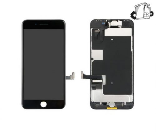 IPhone 8 Plus LCD And Digitizer Glass Screen Replacement With Small Parts (Black) (PREMIUM