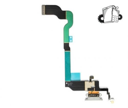 IPhone X Charging Dock Port Flex Cable – Silver