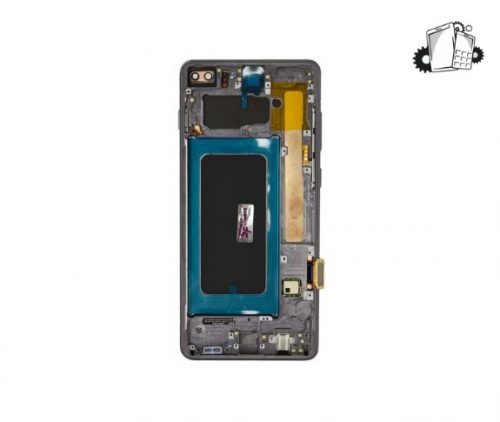 Samsung Galaxy S10 Plus Glass Screen LCD Assembly Replacement With Frame (Prism Black)