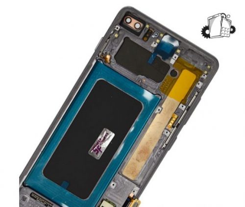 Samsung Galaxy S10 Plus Glass Screen LCD Assembly Replacement With Frame (Prism Black)