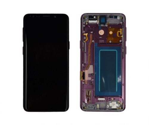 Samsung Galaxy S9 Glass Screen LCD Assembly Replacement With Front Housing (Lilac Purple)