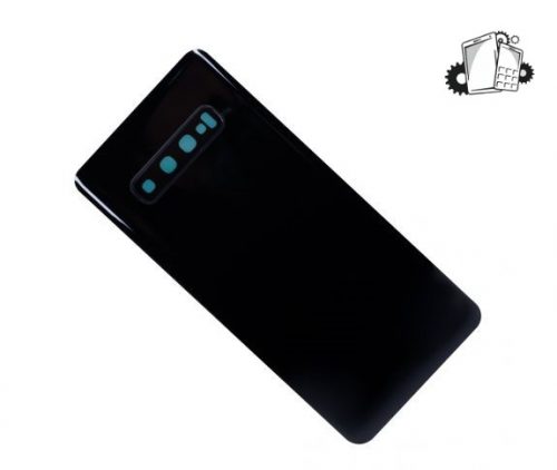 Samsung Galaxy S10e Glass Back Cover With Camera Lens Cover And Adhesive(Prism Black)