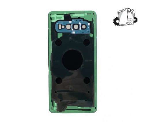 Samsung Galaxy S10 Glass Back Cover With Camera Lens Cover And Adhesive(Flamingo Pink)