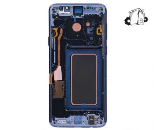 Samsung Galaxy S9 Plus Glass Screen LCD Assembly Replacement With Frame (Coral Blue)