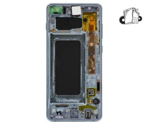 Samsung Galaxy S10 Plus Glass Screen LCD Assembly Replacement With Frame (Ceramic White)