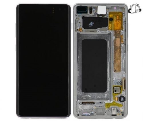 Samsung Galaxy S10 Plus Glass Screen LCD Assembly Replacement With Frame (Prism Blue)