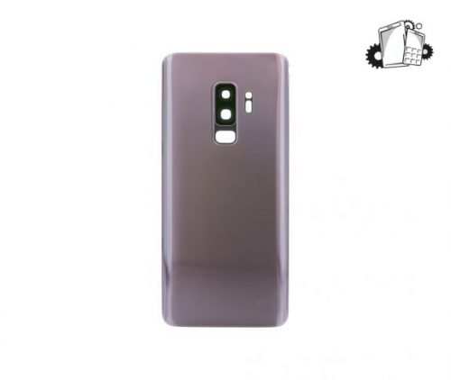 Samsung Galaxy S9 Plus Glass Back Cover With Camera Lens Cover And Adhesive(Lilac Purple)