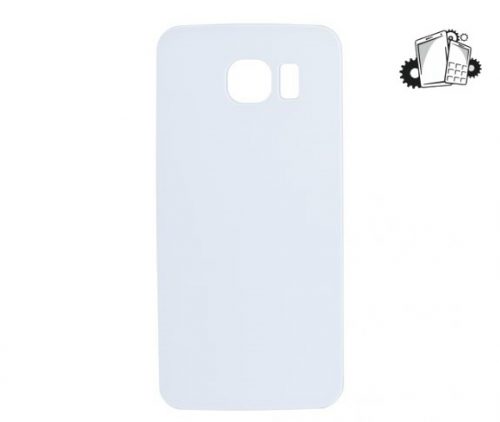 Samsung Galaxy S6 Glass Back Cover with Adhesive(White)