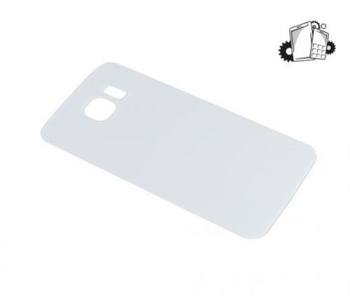 Samsung Galaxy S6 Glass Back Cover with Adhesive(White)