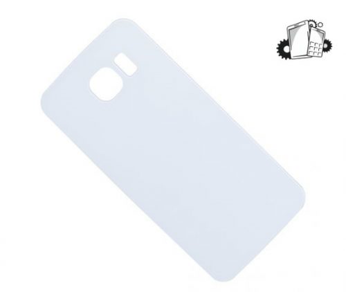 Samsung Galaxy S6 Glass Back Cover with Adhesive(White)