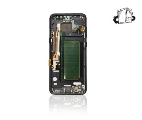 Samsung Galaxy S8 Plus Glass Screen LCD Assembly Replacement With Front Housing (Midnight Black)