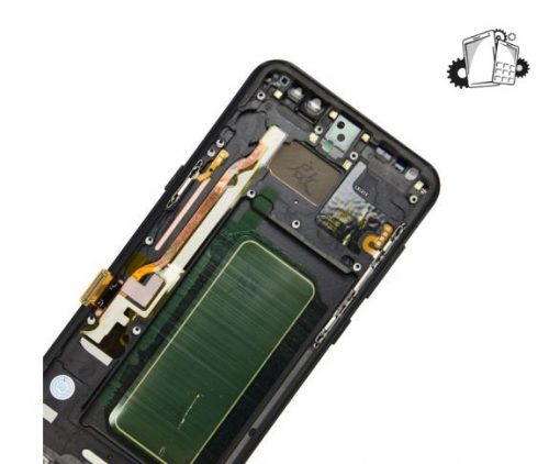 Samsung Galaxy S8 Plus Glass Screen LCD Assembly Replacement With Front Housing (Midnight Black)