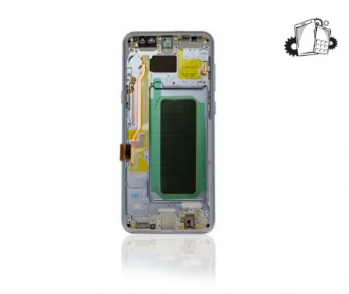 Samsung Galaxy S8 Plus Glass Screen LCD Assembly Replacement With Front Housing (Coral Blue)