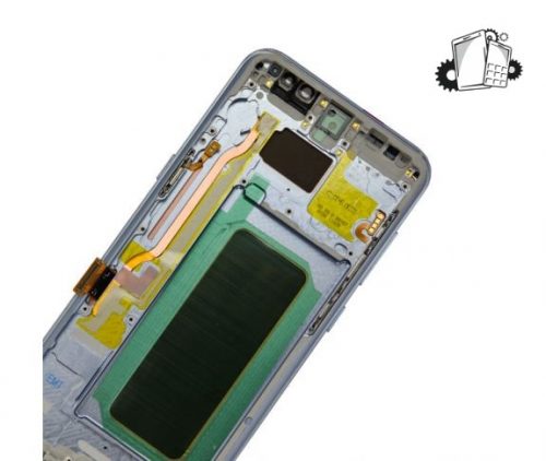 Samsung Galaxy S8 Plus Glass Screen LCD Assembly Replacement With Front Housing (Coral Blue)